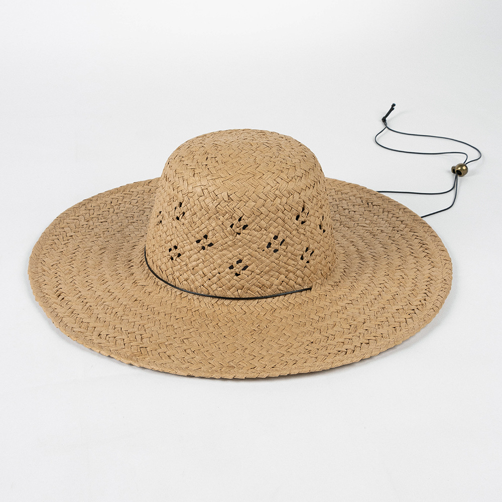 Beach sun protection straw hat