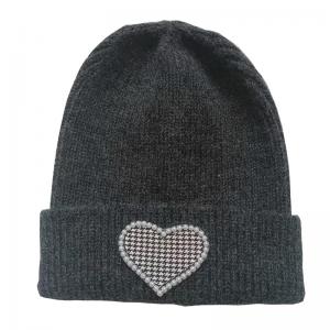 Cute Heart Embroidery Beanie 